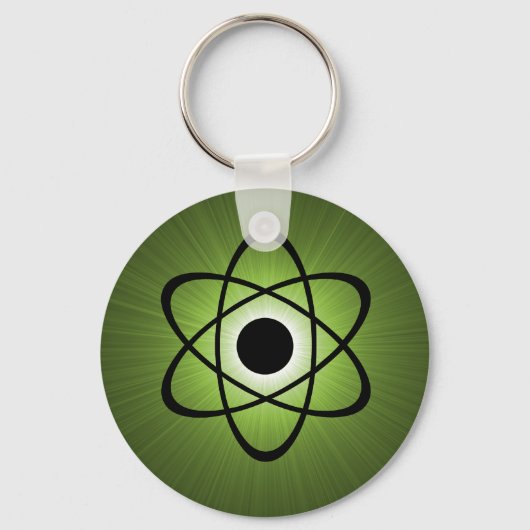 Nerdy Atomic Keychain、緑 キーホルダー (正面)