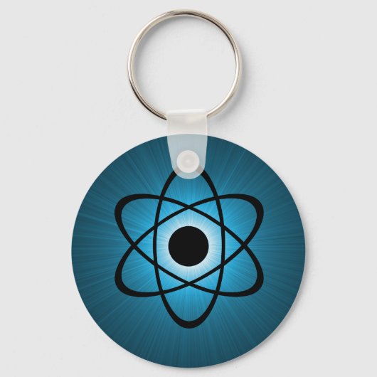 Nerdy Atomic Keychain（青） キーホルダー (正面)