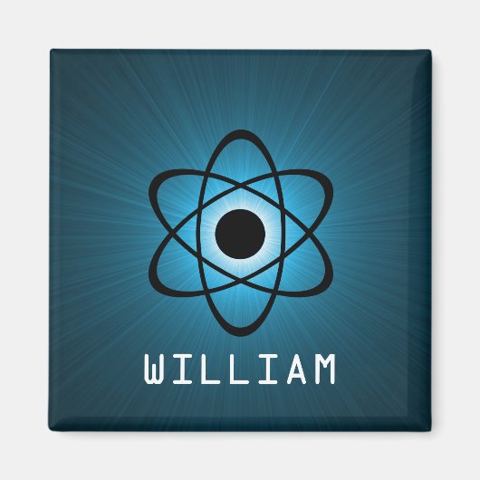 Nerdy Atomic Magnet、青 マグネット (正面)