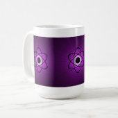 Nerdy Atomic Mug、紫 コーヒーマグカップ (正面左)