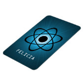 Nerdy Atomic Premiumマグネット、ブルー マグネット (左側)