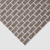 Nerdy、Brown、8ビットグラフィックスのレンガのパターンを表示 薄葉紙 (詳細)