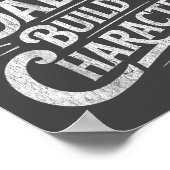 Nerdy Dads Build Character Father Humor  ポスター (角)