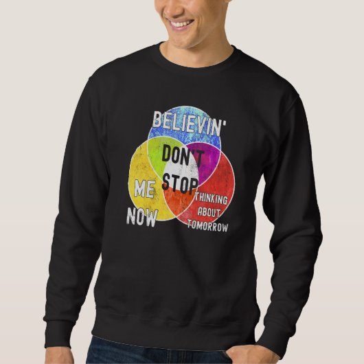 Nerdy Don't Stop Venn Diagram Algebra Math Teacher スウェットシャツ (正面)