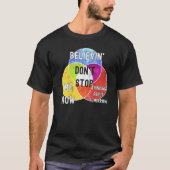 Nerdy Don't Stop Venn Diagram Algebra Math Teacher Tシャツ (正面)