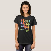 Nerdy Groovy統計Vibes数学先生 Tシャツ (正面フル)