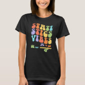 Nerdy Groovy Statistics Vibes Math Teacher Tシャツ (正面)