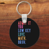 Nerdy Mathそれを認める低鍵愛Math Bruh Tea キーホルダー (正面)