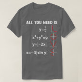 Nerdy Math Equation Mathematics Science Geometry P Tシャツ (デザイン正面)