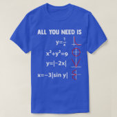 Nerdy Math Equation Mathematics Science Geometry  Tシャツ (デザイン正面)