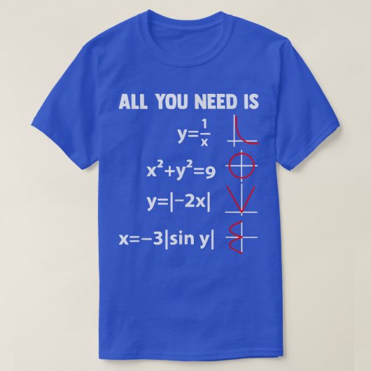 Nerdy Math Equation Mathematics Science Geometry  Tシャツ (デザイン正面)