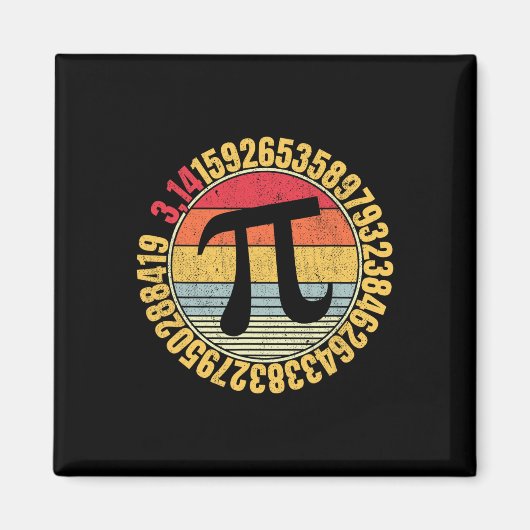 Nerdy Math Piシンボルマスレテ マグネット (正面)
