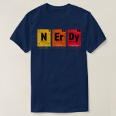 Nerdy Periodic Table Funny Science Tシャツ (デザイン正面)