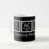 Nerdy Science先生ユーモア周期表 コーヒーマグカップ (正面左)