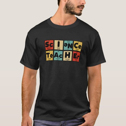 Nerdy Science先生周期表要素 Tシャツ (正面)