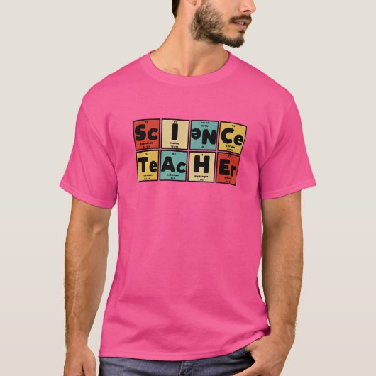 Nerdy Science先生周期表要素 Tシャツ (正面)
