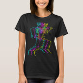 Nerdy Skeleton Bones Labeled Funny Halloween Human Tシャツ (正面)