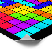 Nerdy Tetrominoes Block Puzzle Video Game Math Tea ポスター (角)