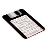 Nerdy Wedding日付フロッピーディスクを保存 マグネット (右側)