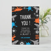 Nerf誕生日サンキューカード銃の水ダーツ戦争 招待状 (スタンド正面)