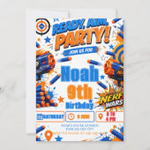 Nerf バースデー 招待状 (正面)