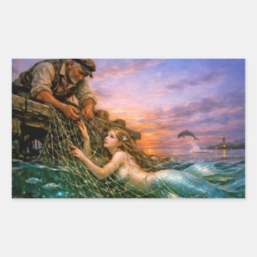 Nerithea and the Moral Catch - Fisherman’s Dilemma 長方形シール (正面)
