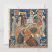 Nerius Manuscript Illumination Vintage Art Easter シーズンカード (正面)