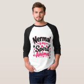NERMALは私のスピリットアニマル _ The Alaska Cat Cafe Tシャツ (正面フル)
