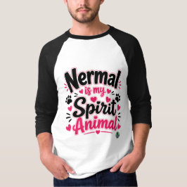 NERMALは私のスピリットアニマル _ The Alaska Cat Cafe Tシャツ