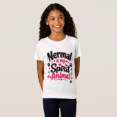 NERMALは私の守護霊動物だ _ The Alaska Cat Cafe Tシャツ (正面フル)