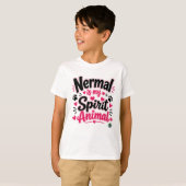 NERMALは私の守護霊動物だ _ The Alaska Cat Cafe Tシャツ (正面フル)