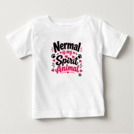 NERMALは私の守護霊動物 _ The Alaska Cat Cafe ベビーTシャツ