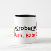 Neroのように、オバマは米国が燃えるのでで空費するか、またはゴルフをします マグカップ (中央)
