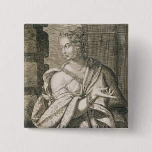 Nero (版木、銅版、版画)のStatilia Messalinaの第3妻 缶バッジ