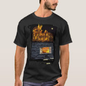 Nero Burns Rome  Joke Italian Souvenir Tシャツ (正面)