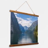 Neroyfjord風光明媚な風景の斜面マウンテンピーク 吊り下げ型タペストリー (傾斜あり)