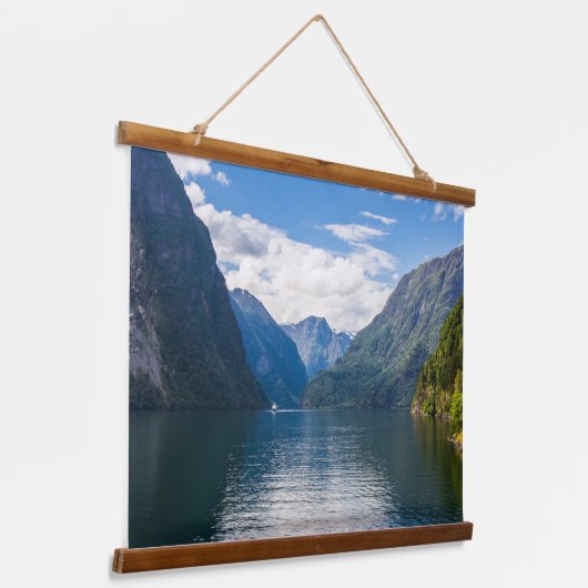 Neroyfjord風光明媚な風景の斜面マウンテンピーク 吊り下げ型タペストリー (傾斜あり)