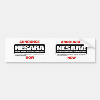 Nesara bumper sticker バンパーステッカー