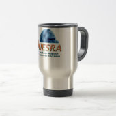 NESRAのステンレス鋼のタンブラー-ロゴ/創造物 トラベルマグ (正面右)