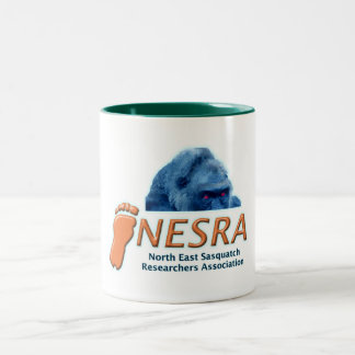 NESRAのツートーン陶磁器のコーヒー・マグ-白か緑 ツートーンマグカップ