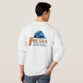 NESRA LongsleeveのTシャツ-創造物とのロゴ Tシャツ (裏面フル)