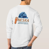 NESRA LongsleeveのTシャツ-創造物とのロゴ Tシャツ (裏面)