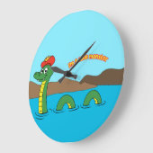 Nessie (ネス湖モンスター) ラージ壁時計 (傾斜)