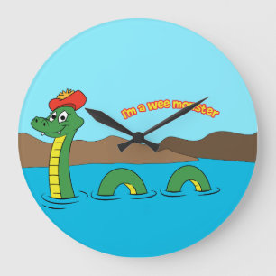 Nessie (ネス湖モンスター) ラージ壁時計