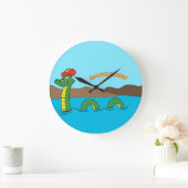Nessie (ネス湖モンスター) ラージ壁時計 (ホーム)
