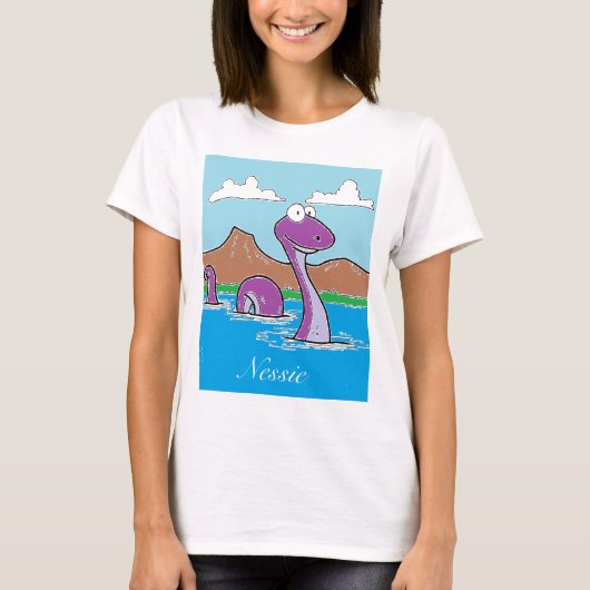 Nessie: ネス湖モンスター tシャツ (正面)