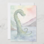 Nessie Little Monster Birthday Invitation 招待状 (裏面)