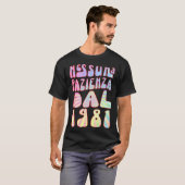 Nessuna Pazienza Dal 1981 42 Ani Compleanno Retrò  Tシャツ (正面フル)