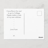 Nestの新しいアドレスの発表を飛んだ ポストカード (裏面)