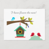 Nestの新しいアドレスの発表を飛んだ ポストカード (正面)